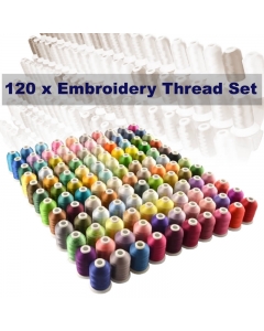 120 High Quality Polyester Embroidery Threads