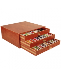 Madeira Wooden Thread Treasure Chest with 194 Threads