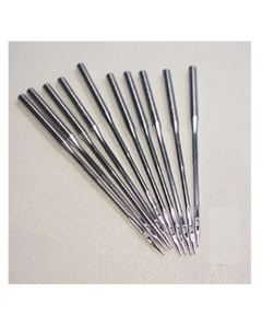 Overlock Needles DCx1F -10 needls per packet. One side of the shank on these needles is flat and the other is round