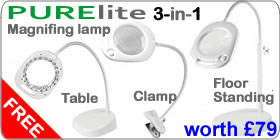 FREE Purelite magnifying lamp when you buy this week
